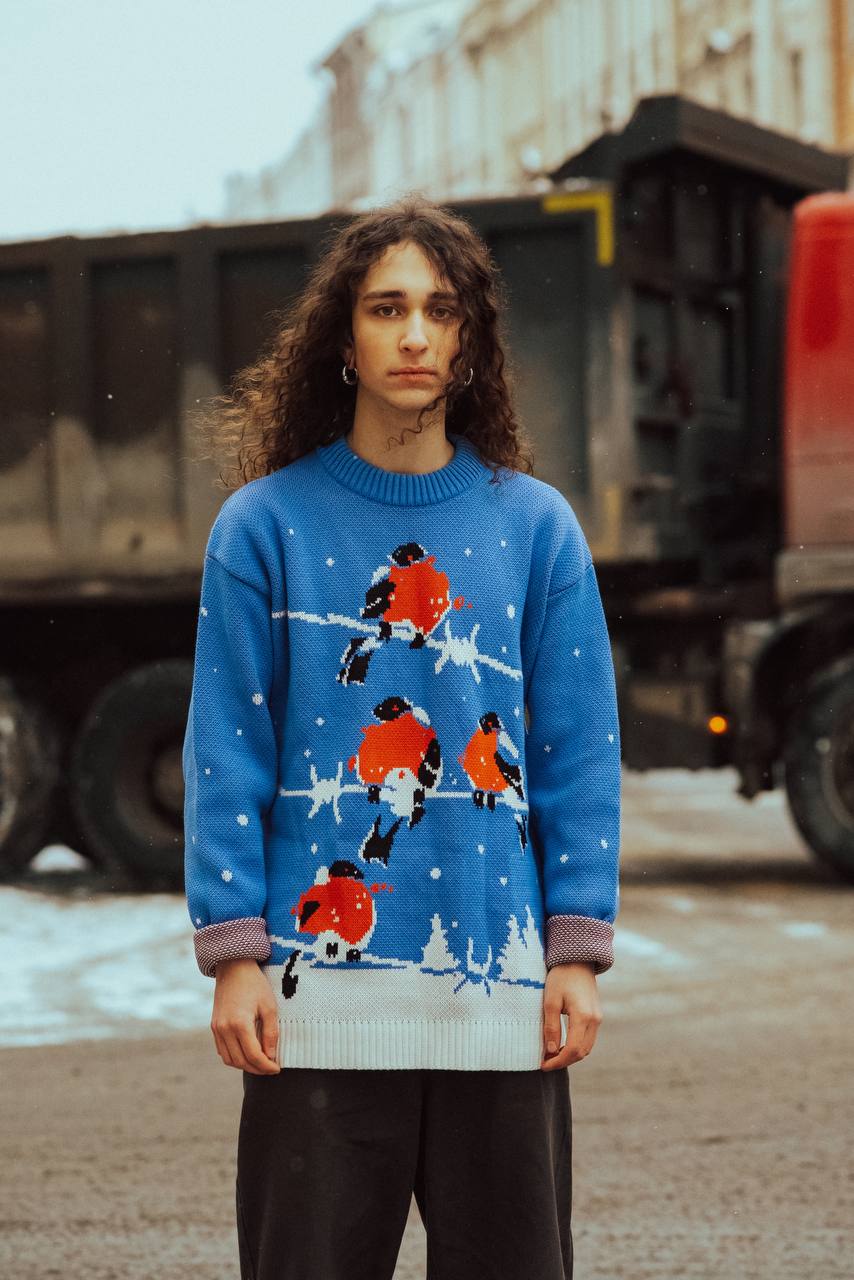 A Postcard from the Homeland / cotton sweater