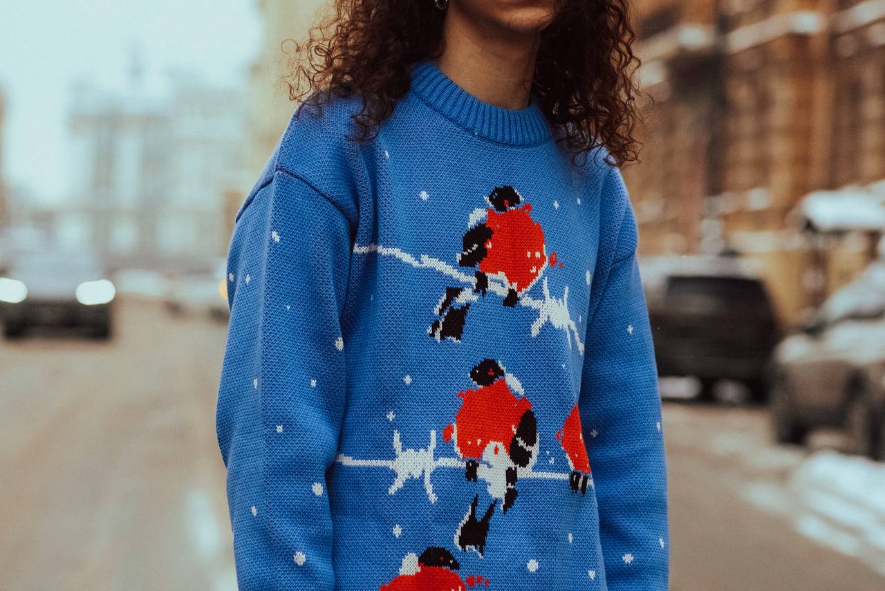 A Postcard from the Homeland / cotton sweater